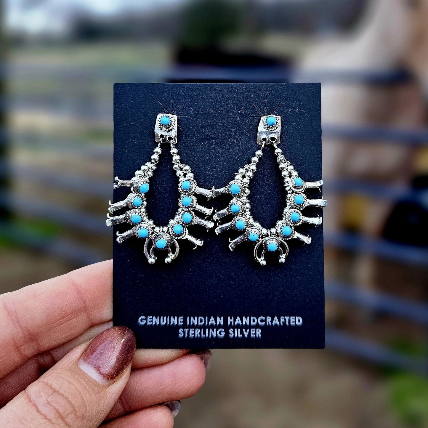 Squash Blossom earrings