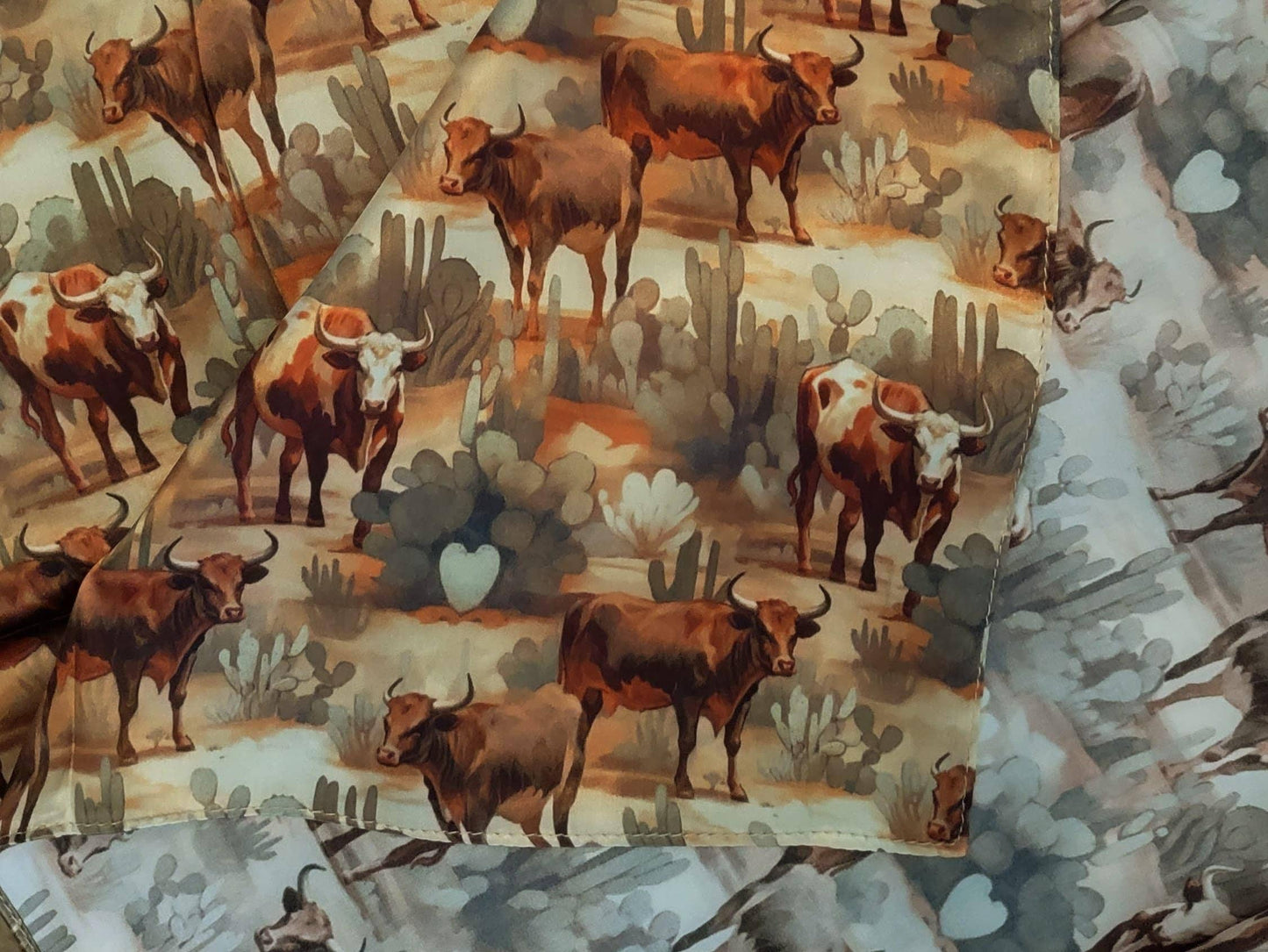 Wild Rag 100% Silk Desert Cattle